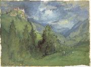 George Inness Castle in Mountains oil painting artist